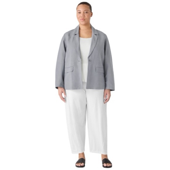 Eileen Fisher Pants - NWT Eileen Fisher White Washable Stretch Crepe Lantern Pants - Size XL